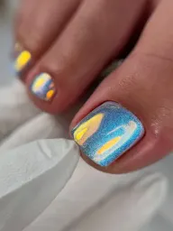 Pé com acabamento do curso Pedicure Premium